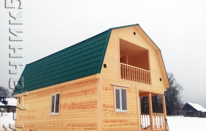 2 Брусовой дом К-17, 6×9, 84,5 м², Псковская область, Деревня Миритиницы (5)